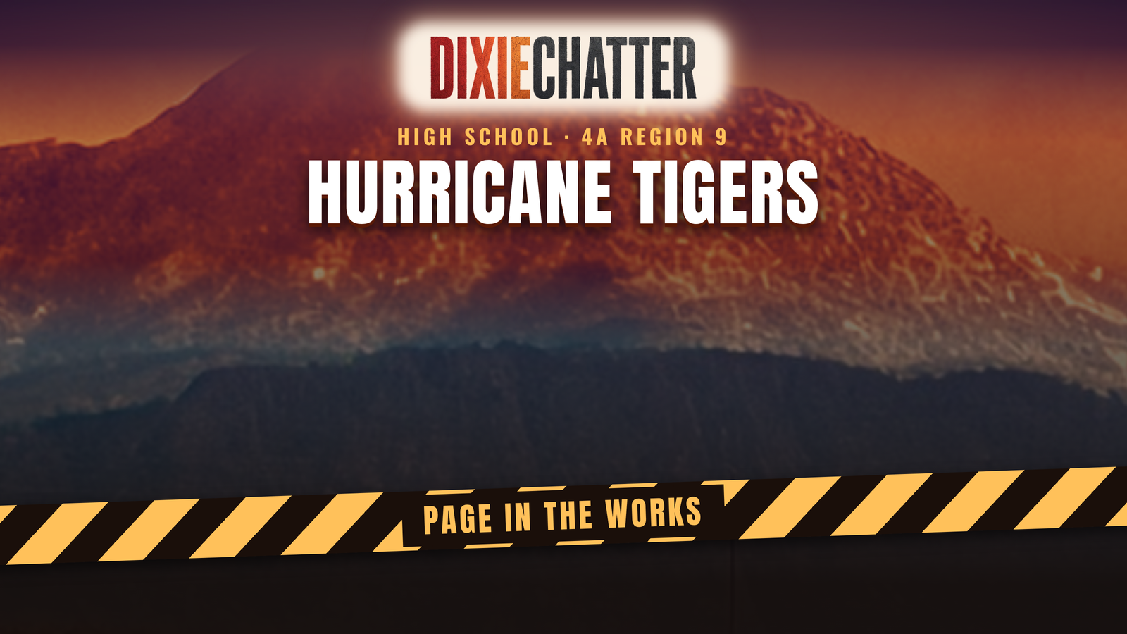 DixieChatter graphic: Hurricane Tigers, page in the works.