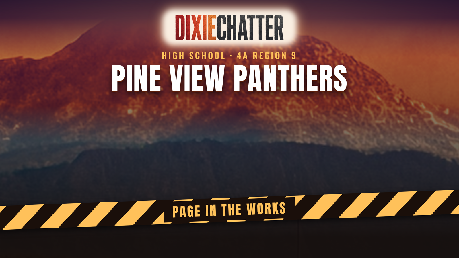 DixieChatter graphic: Pine View Panthers, page in the works.