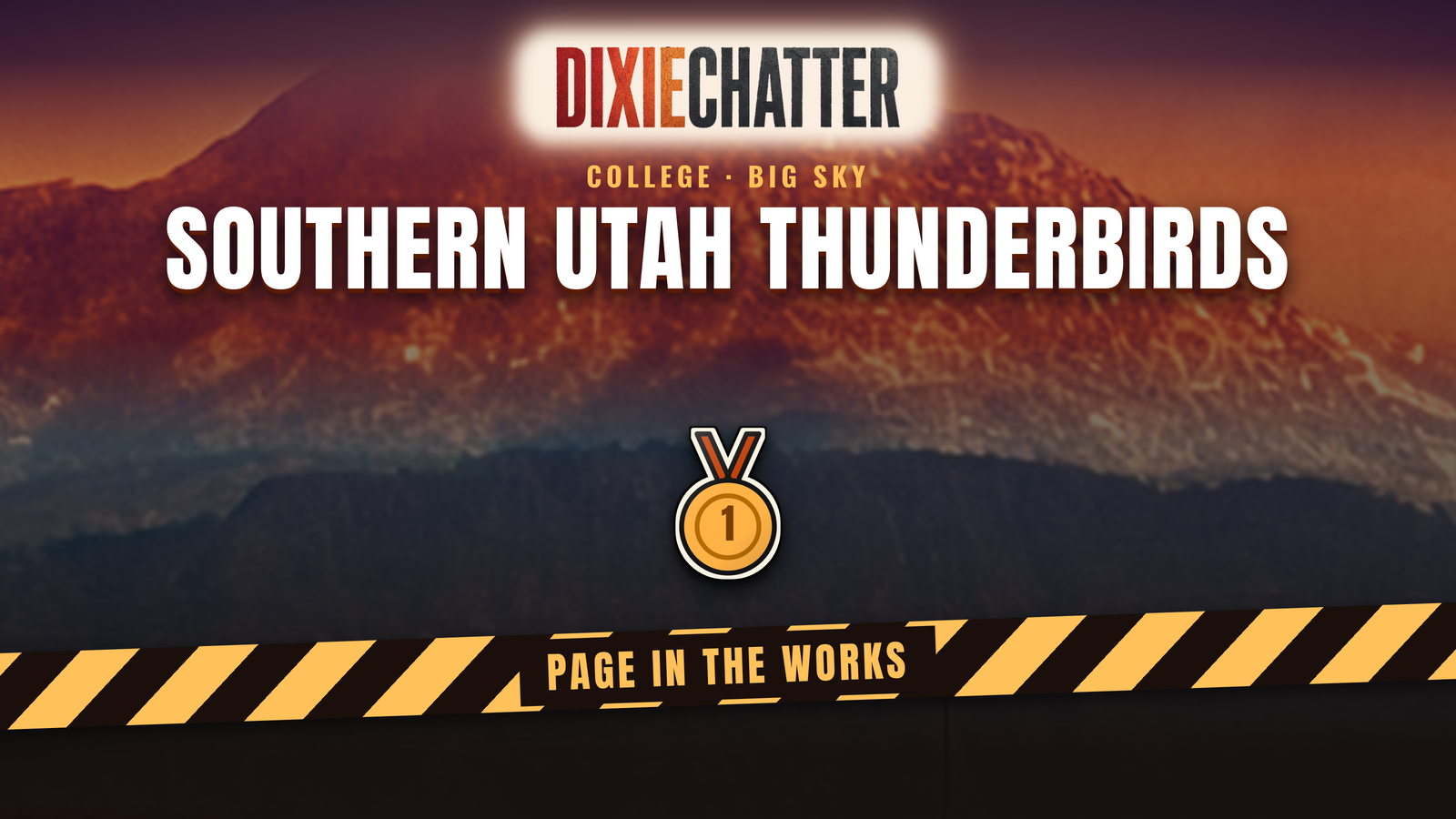 DixieChatter graphic: Southern Utah Thunderbirds, page in the works.